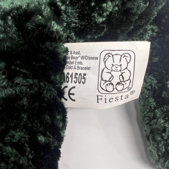 NWT Fiesta Foo Emerald Geeen Health Bear With Turquoise Power Bead Bracelet - Picture 7 of 7